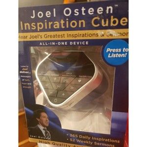 NEW Joel Osteen Inspiration Cube Audio Player 365 Daily Affirmations Sermons